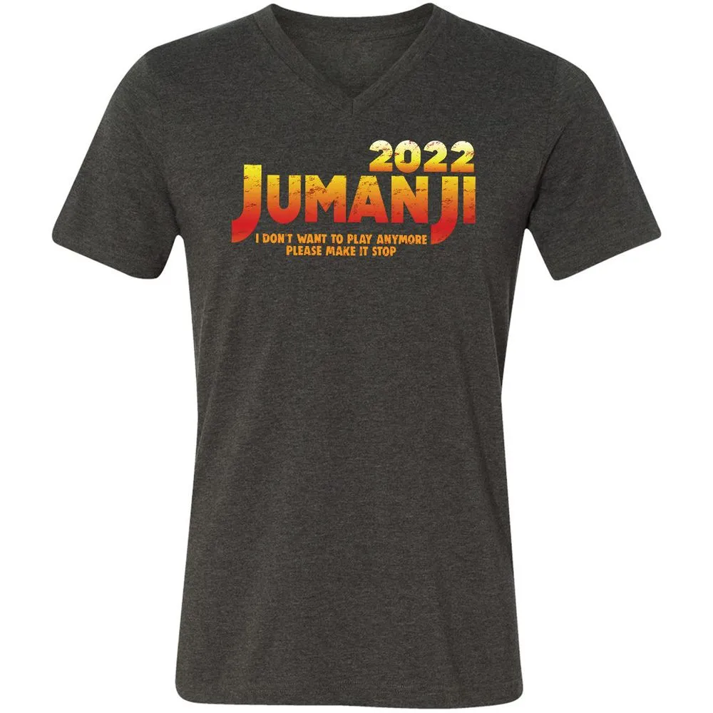 Unisex V-Neck T-Shirt - K5E58FZB - Dark Grey Heather - 8