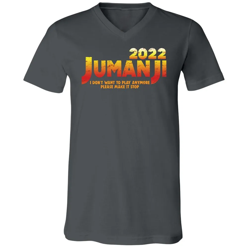 Unisex V-Neck T-Shirt - K5E58FZB - Asphalt - 12