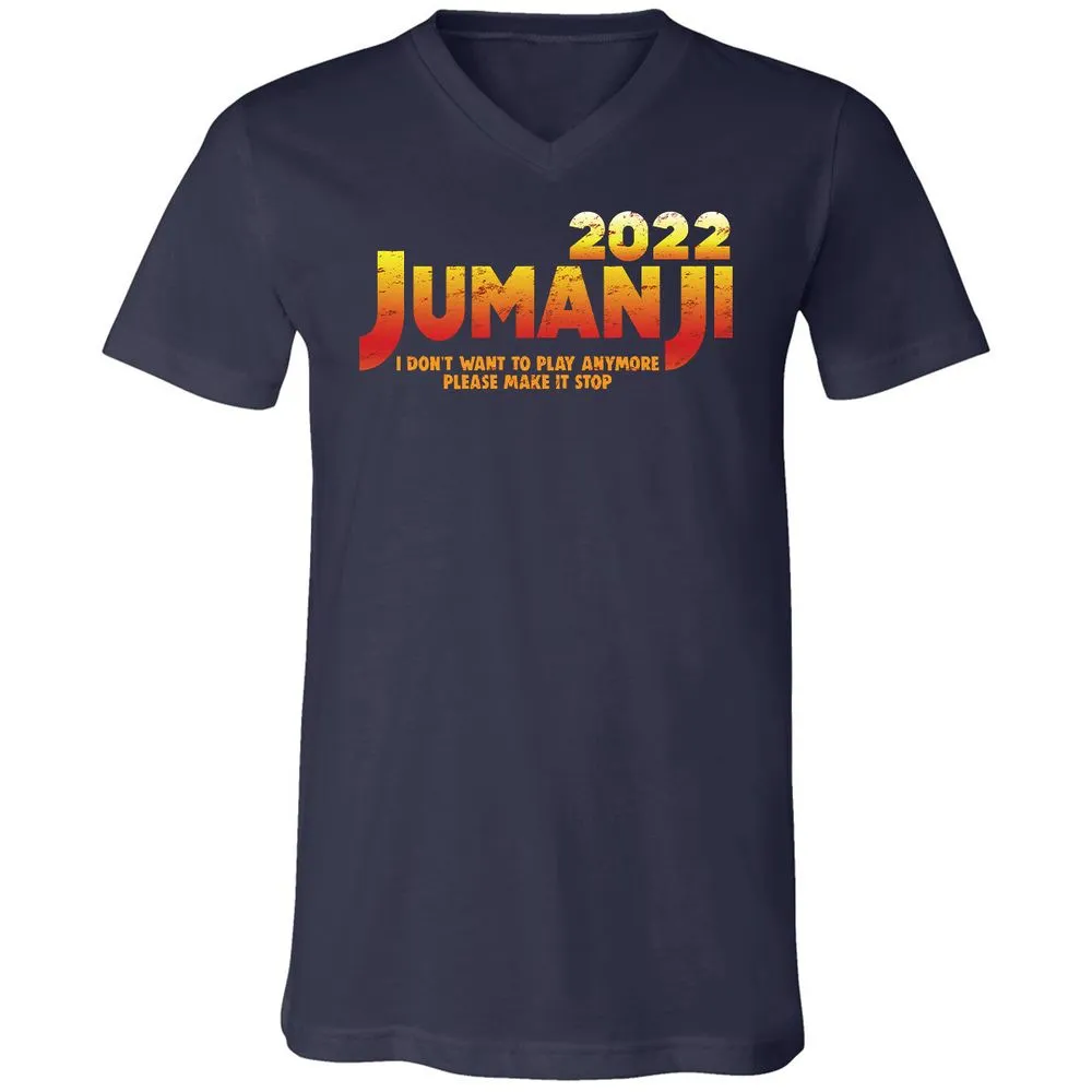 Unisex V-Neck T-Shirt - K5E58FZB - Navy - 2