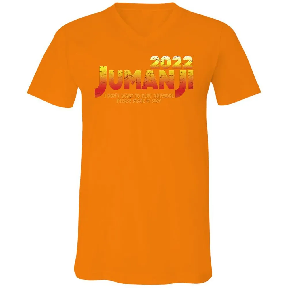 Unisex V-Neck T-Shirt - K5E58FZB - Orange - 11
