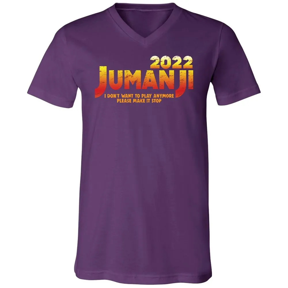 Unisex V-Neck T-Shirt - K5E58FZB - Team Purple - 9