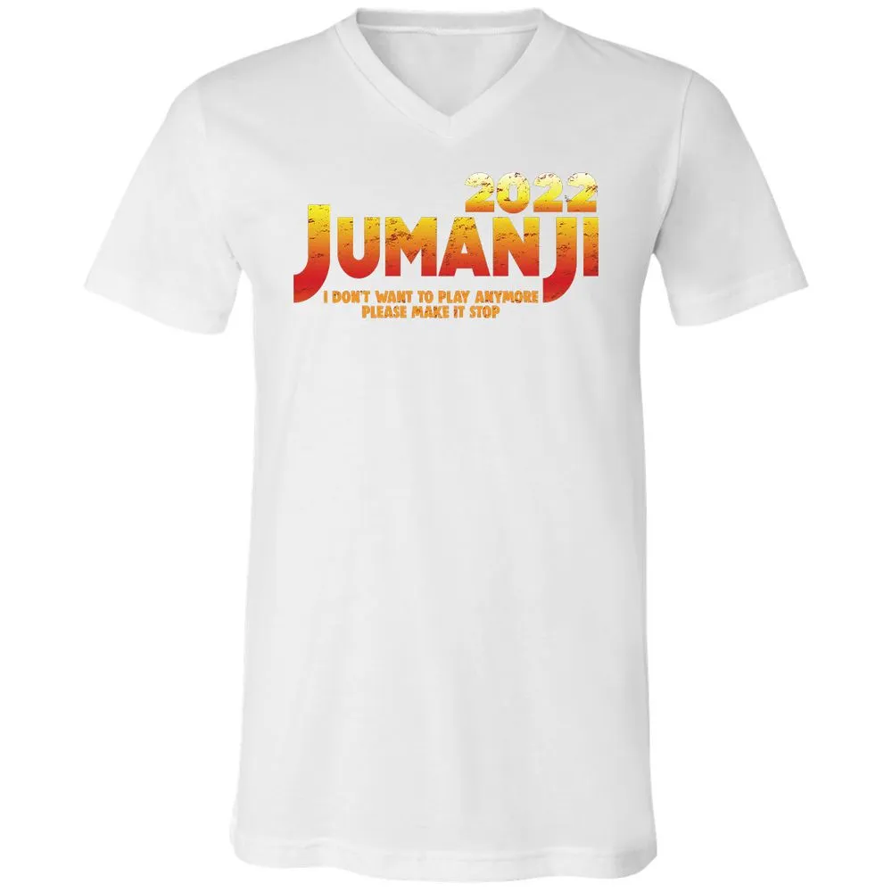 Unisex V-Neck T-Shirt - K5E58FZB - White - 5
