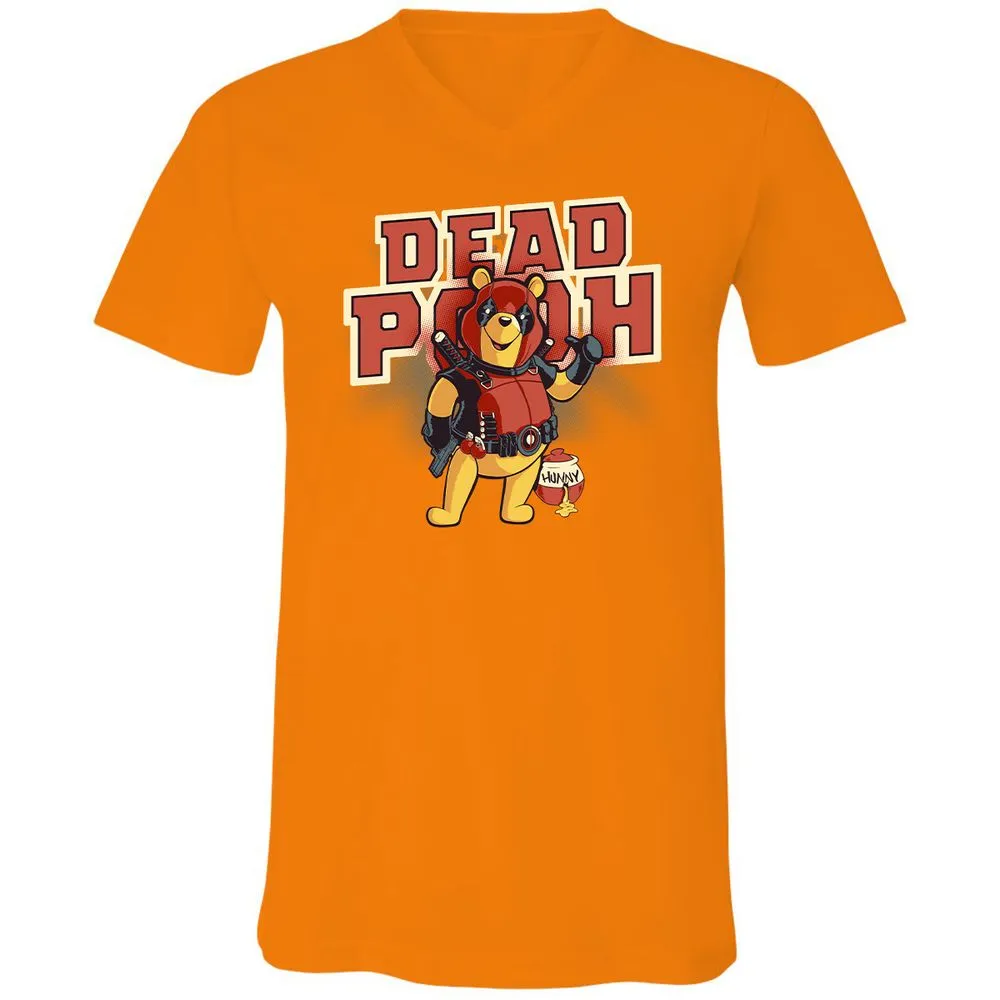 Unisex V-Neck T-Shirt - P6Q373CJ - Orange - 11