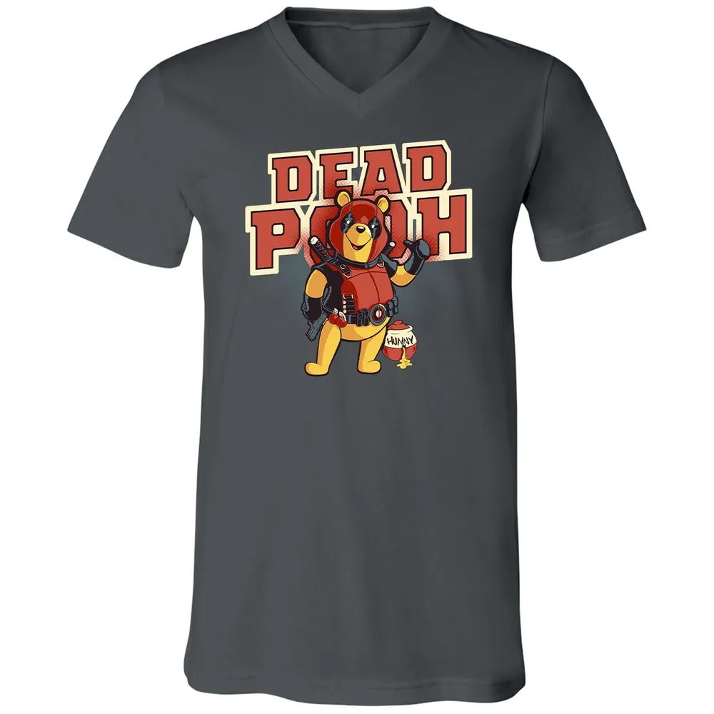 Unisex V-Neck T-Shirt - P6Q373CJ - Asphalt - 12