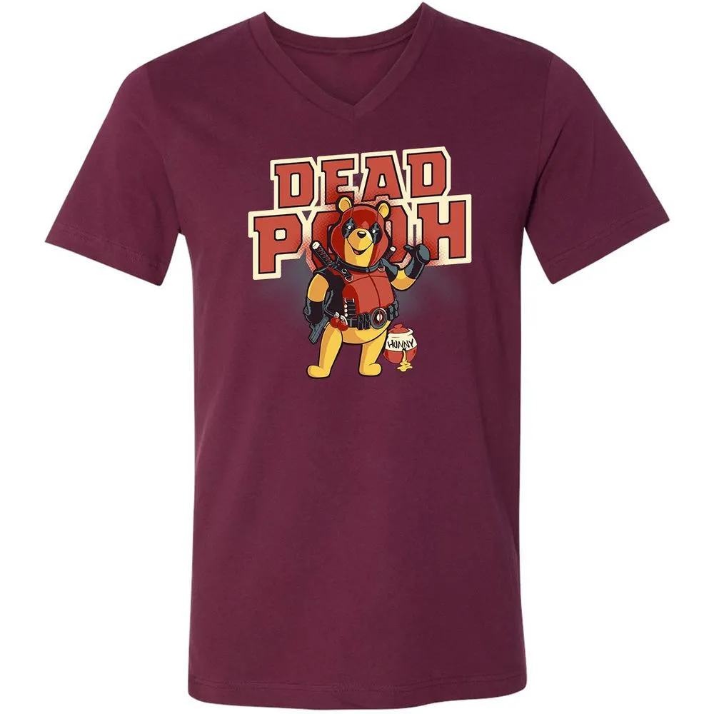 Unisex V-Neck T-Shirt - P6Q373CJ - Maroon - 6