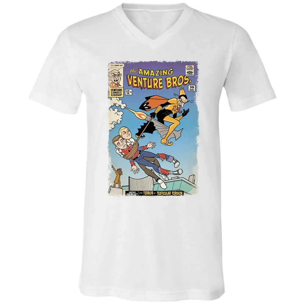 Unisex V-Neck T-Shirt - DEQQB54C - White - 5