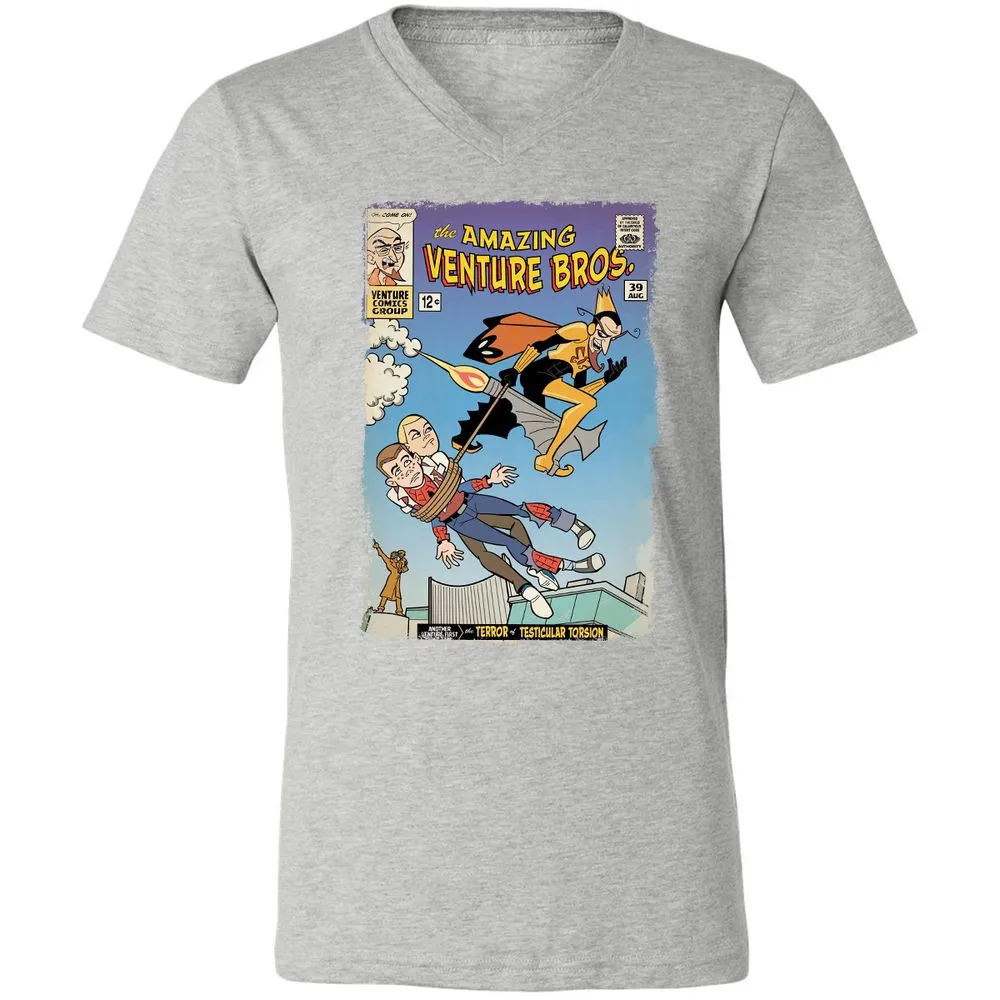 Unisex V-Neck T-Shirt - DEQQB54C - Athletic Heather - 7