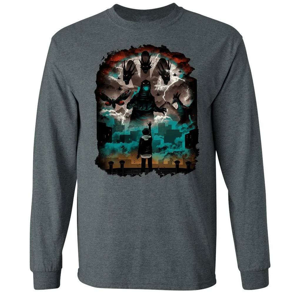 Long Sleeve T-Shirt - CG2QWG75 - Dark Heather - 15