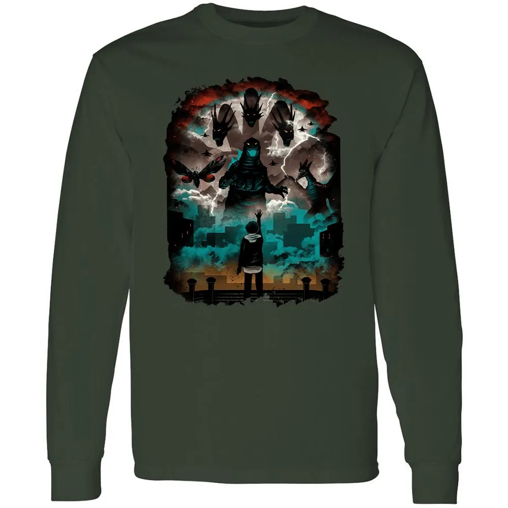 Long Sleeve T-Shirt - CG2QWG75 - Forest Green - 4
