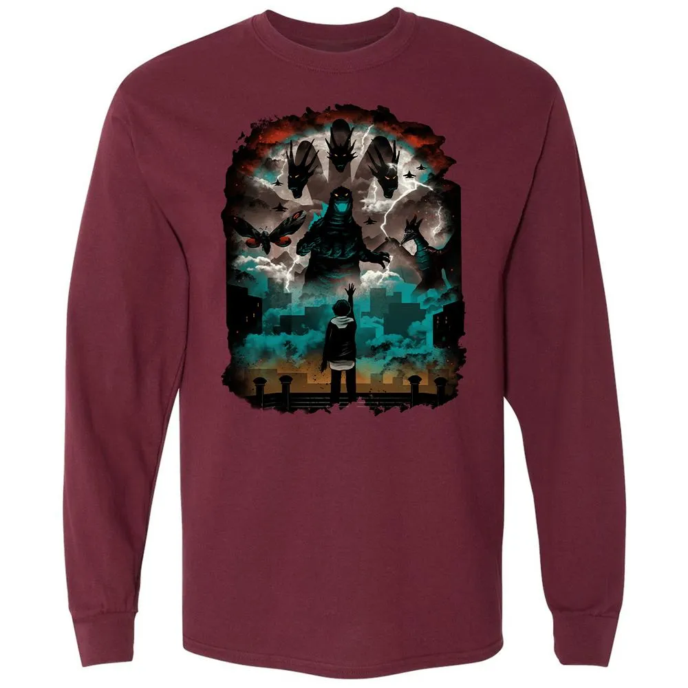 Long Sleeve T-Shirt - CG2QWG75 - Maroon - 11