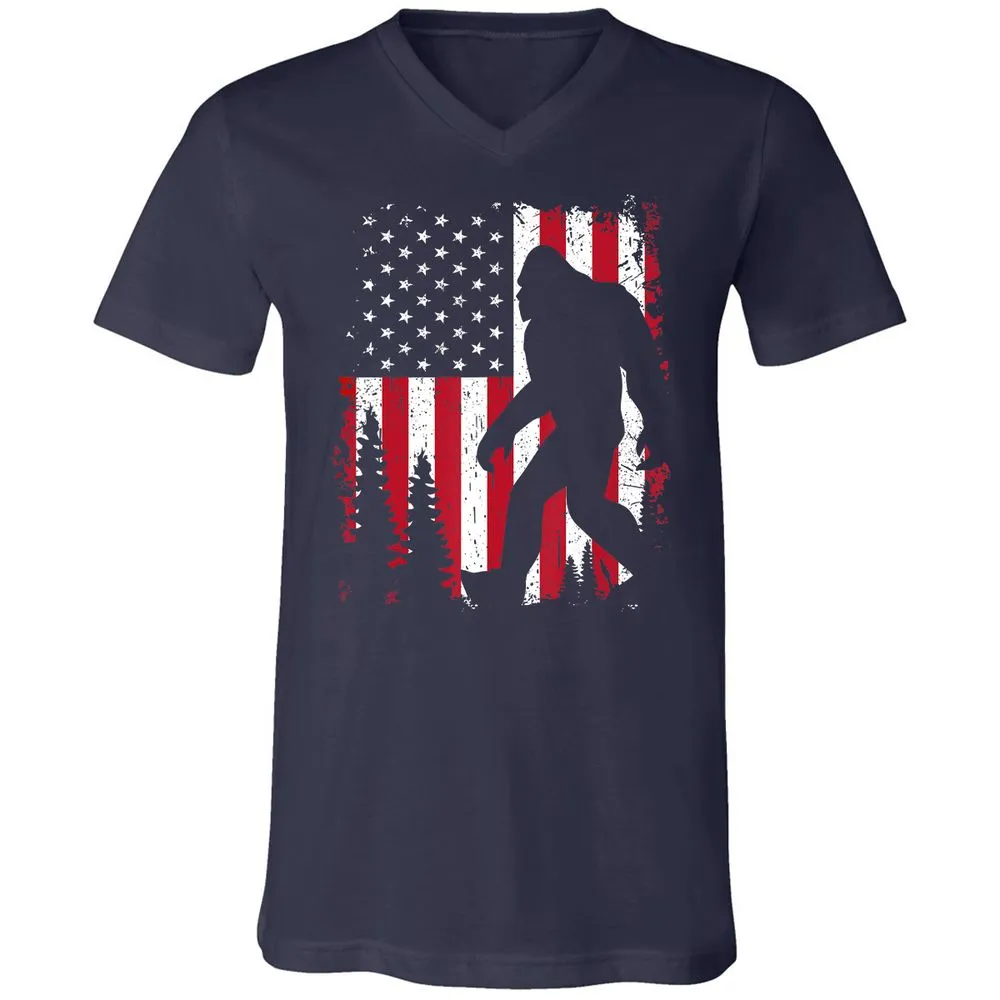 Unisex V-Neck T-Shirt - HEB91A67 - Navy - 2