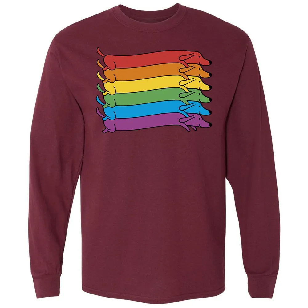 Long Sleeve T-Shirt - H9QWU9MD - Maroon - 11
