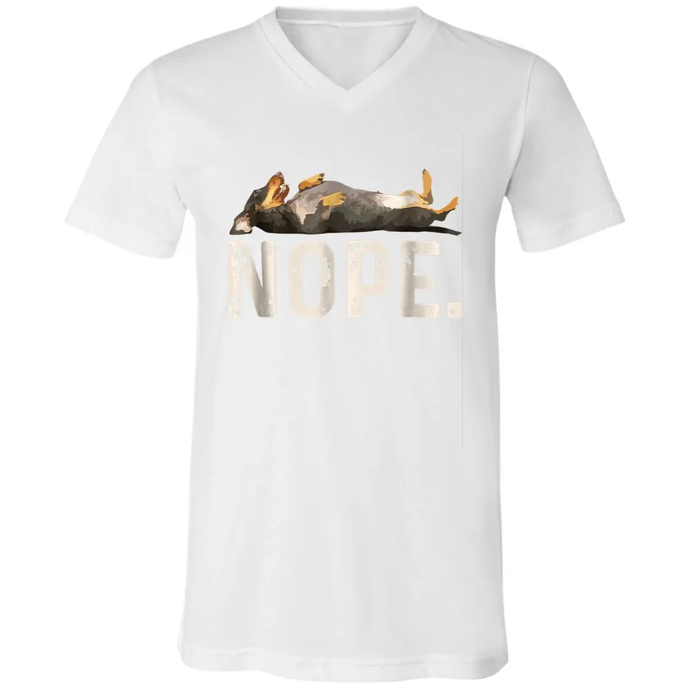 Unisex V-Neck T-Shirt - SVSUFBLT - White - 5