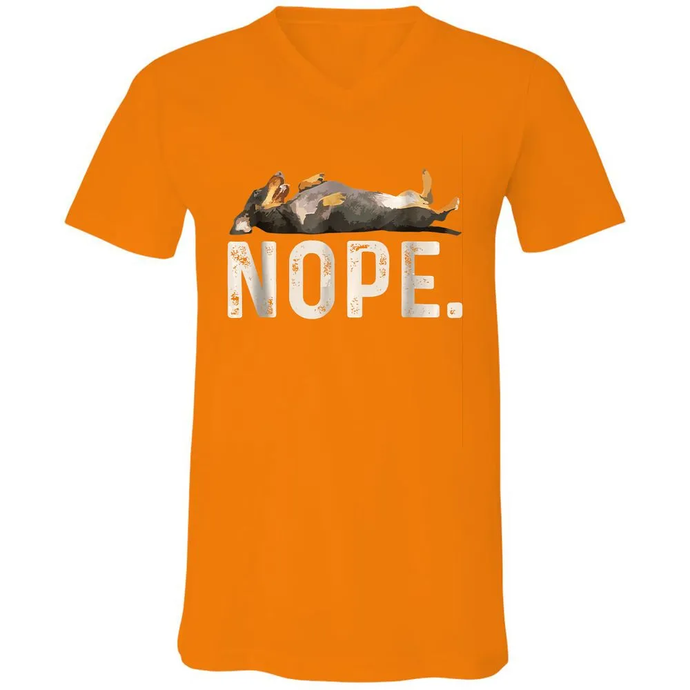 Unisex V-Neck T-Shirt - SVSUFBLT - Orange - 11