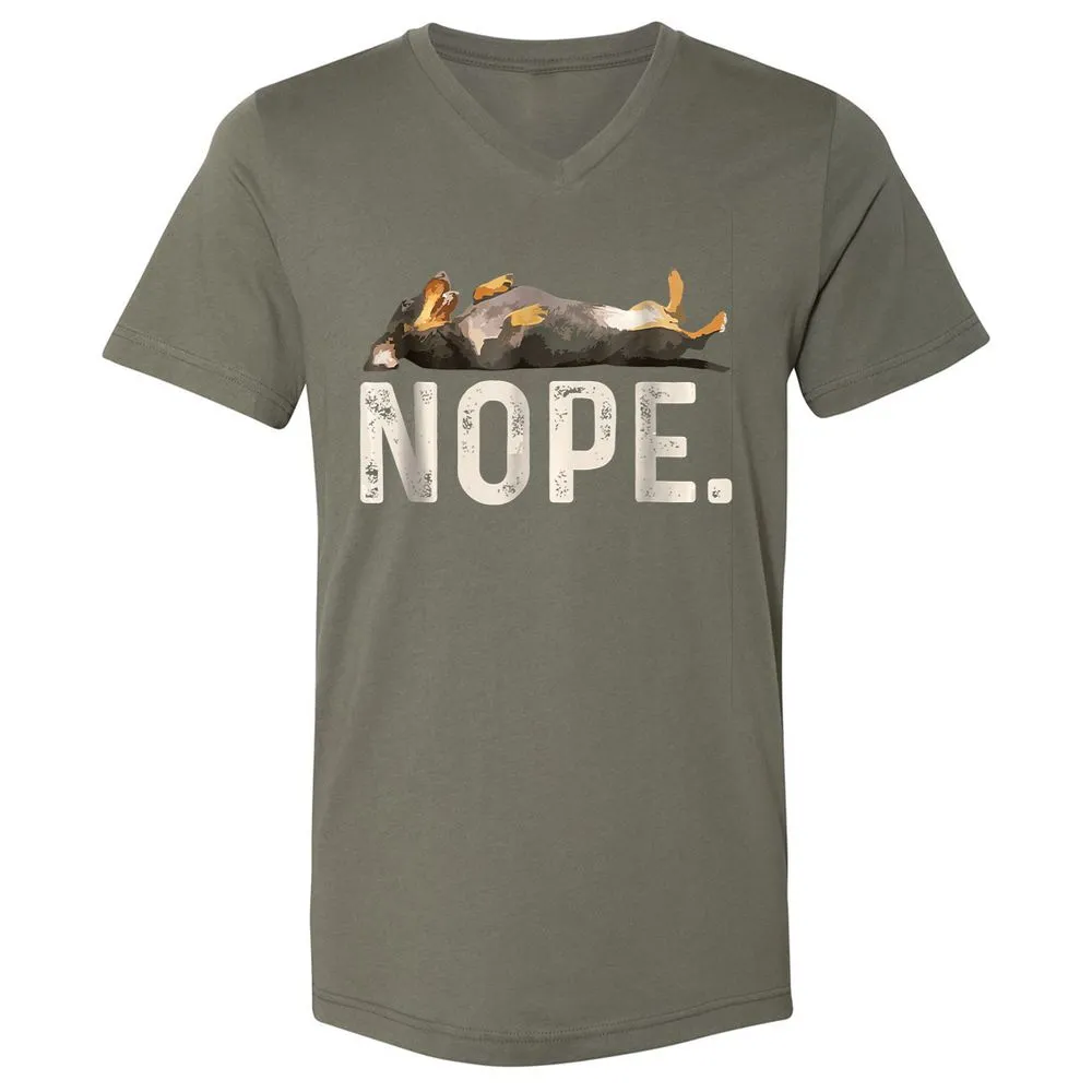 Unisex V-Neck T-Shirt - SVSUFBLT - Military Green - 10