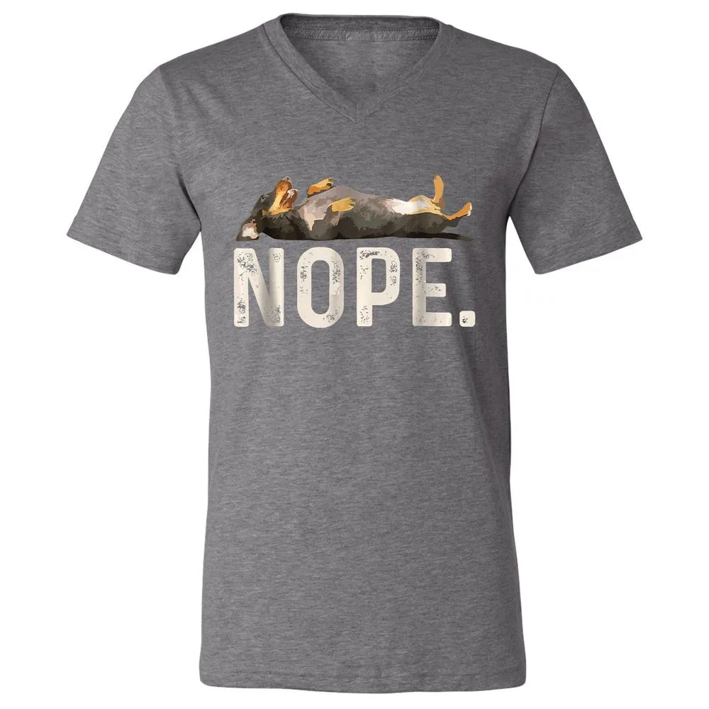Unisex V-Neck T-Shirt - SVSUFBLT - Deep Heather - 13