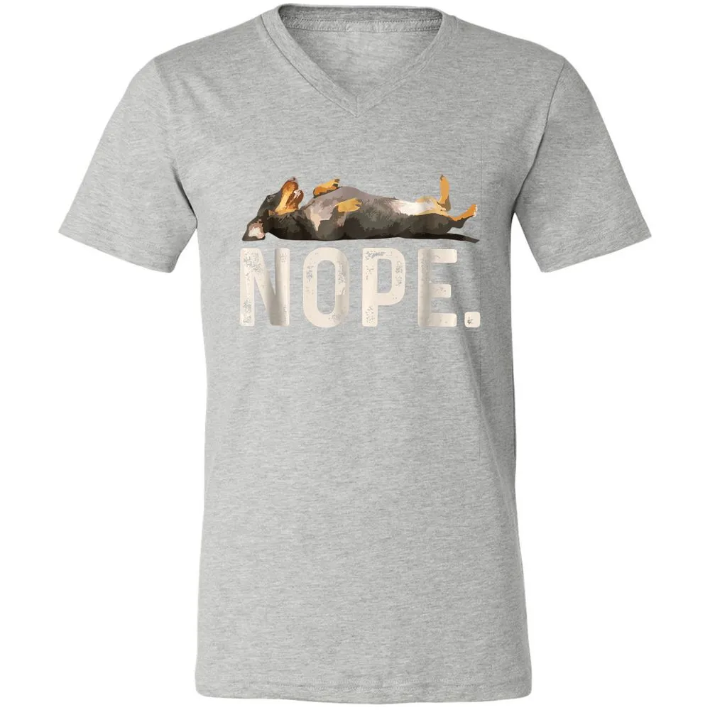 Unisex V-Neck T-Shirt - SVSUFBLT - Athletic Heather - 7