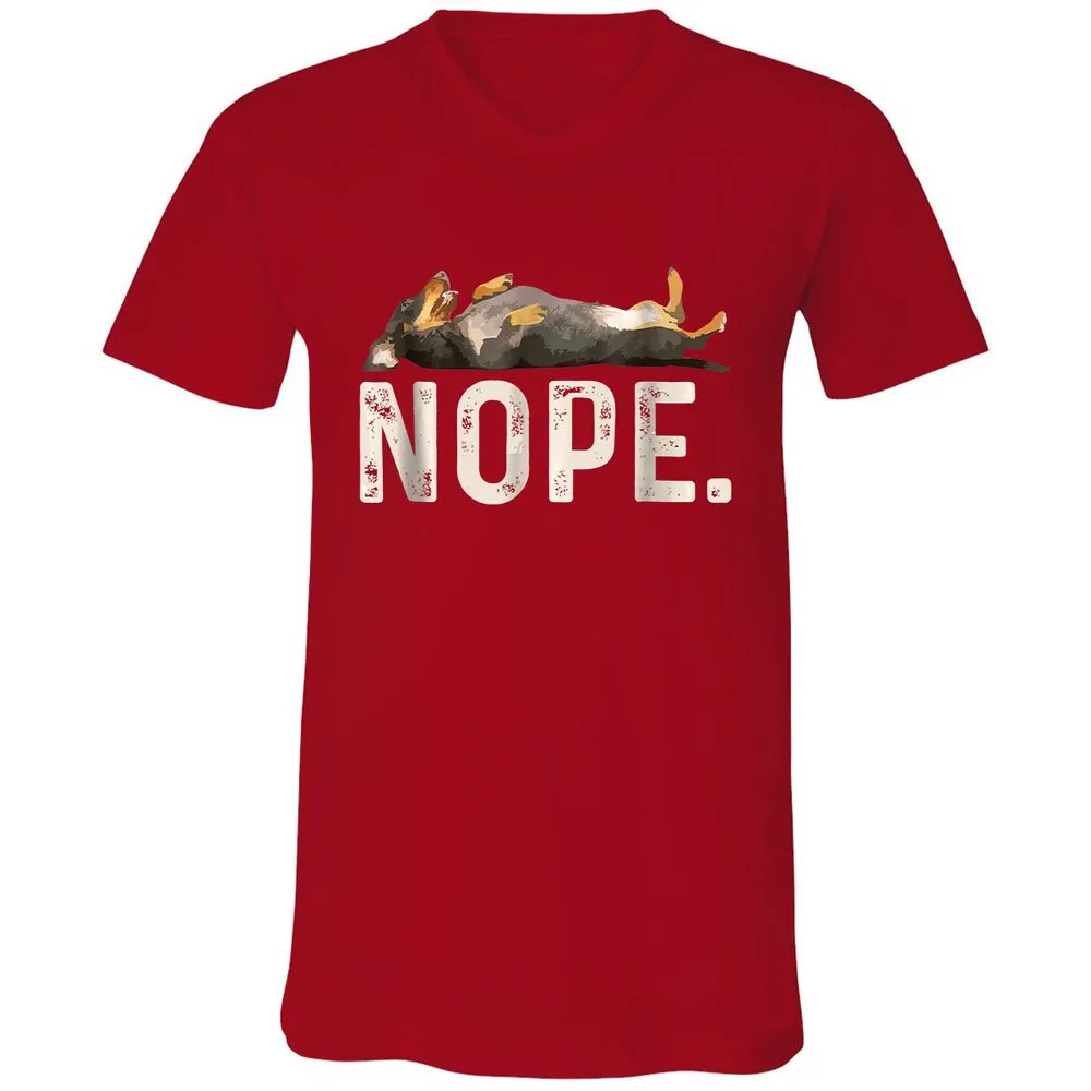 Unisex V-Neck T-Shirt - SVSUFBLT - Red - 3