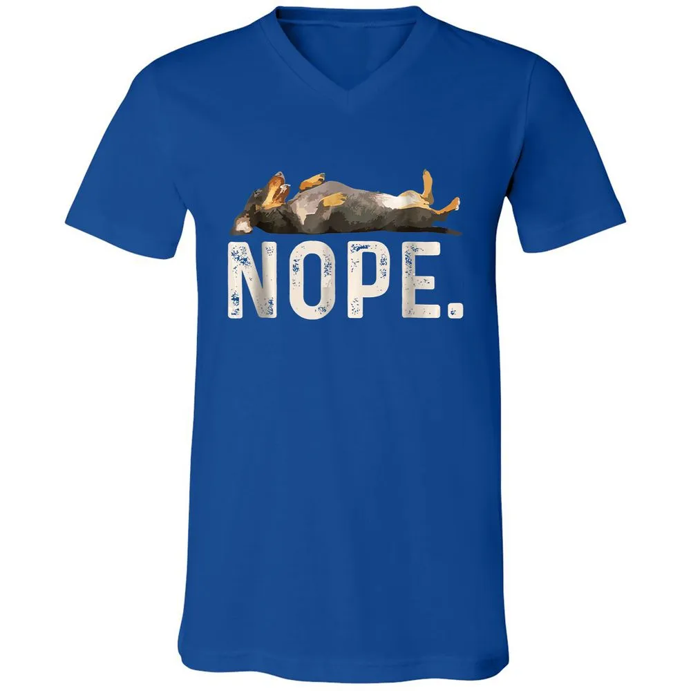 Unisex V-Neck T-Shirt - SVSUFBLT - True Royal - 4