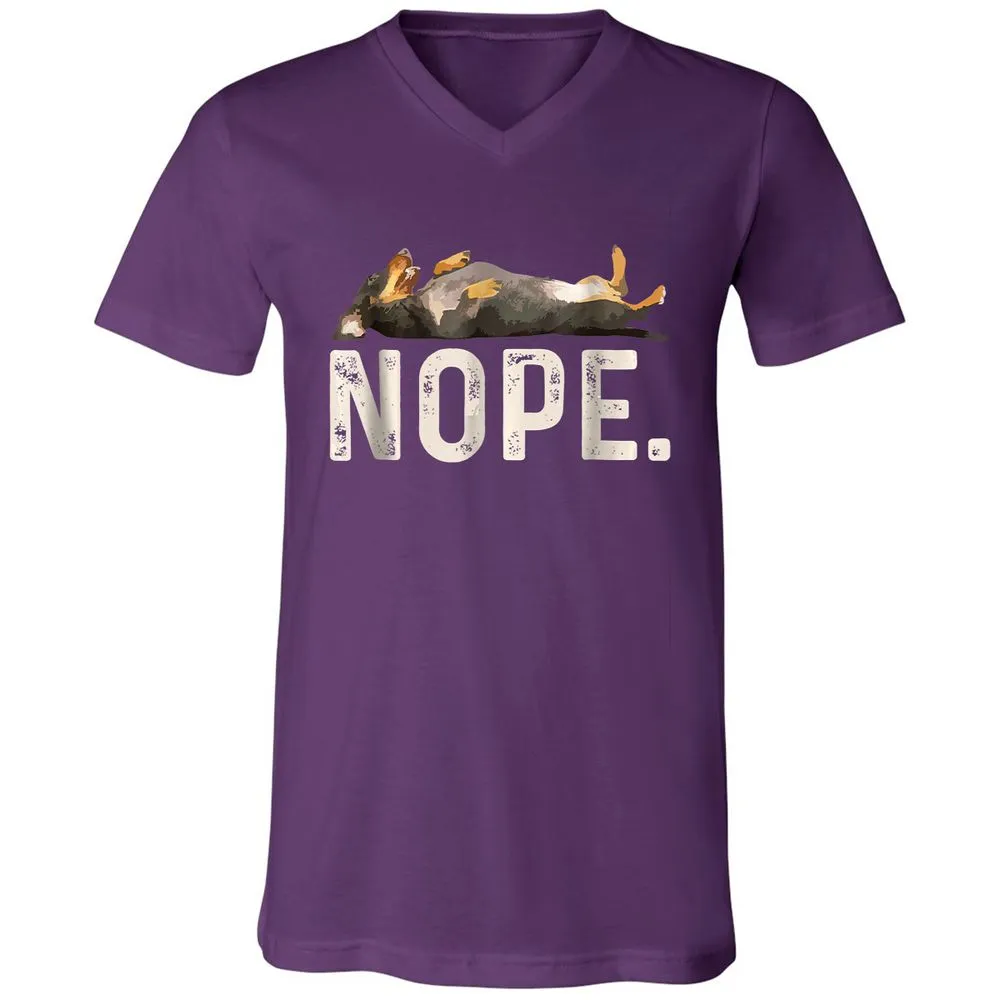 Unisex V-Neck T-Shirt - SVSUFBLT - Team Purple - 9