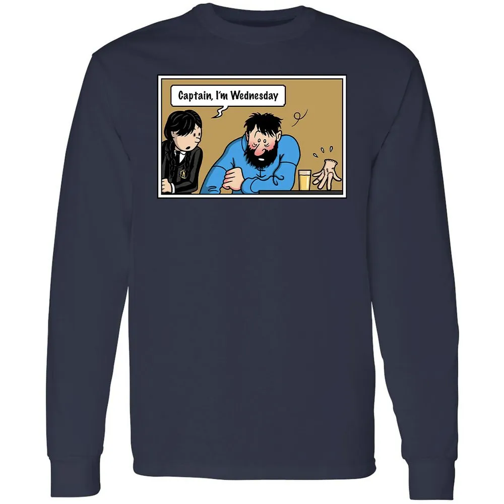 Long Sleeve T-Shirt - 5LSK1N4X - Navy - 2