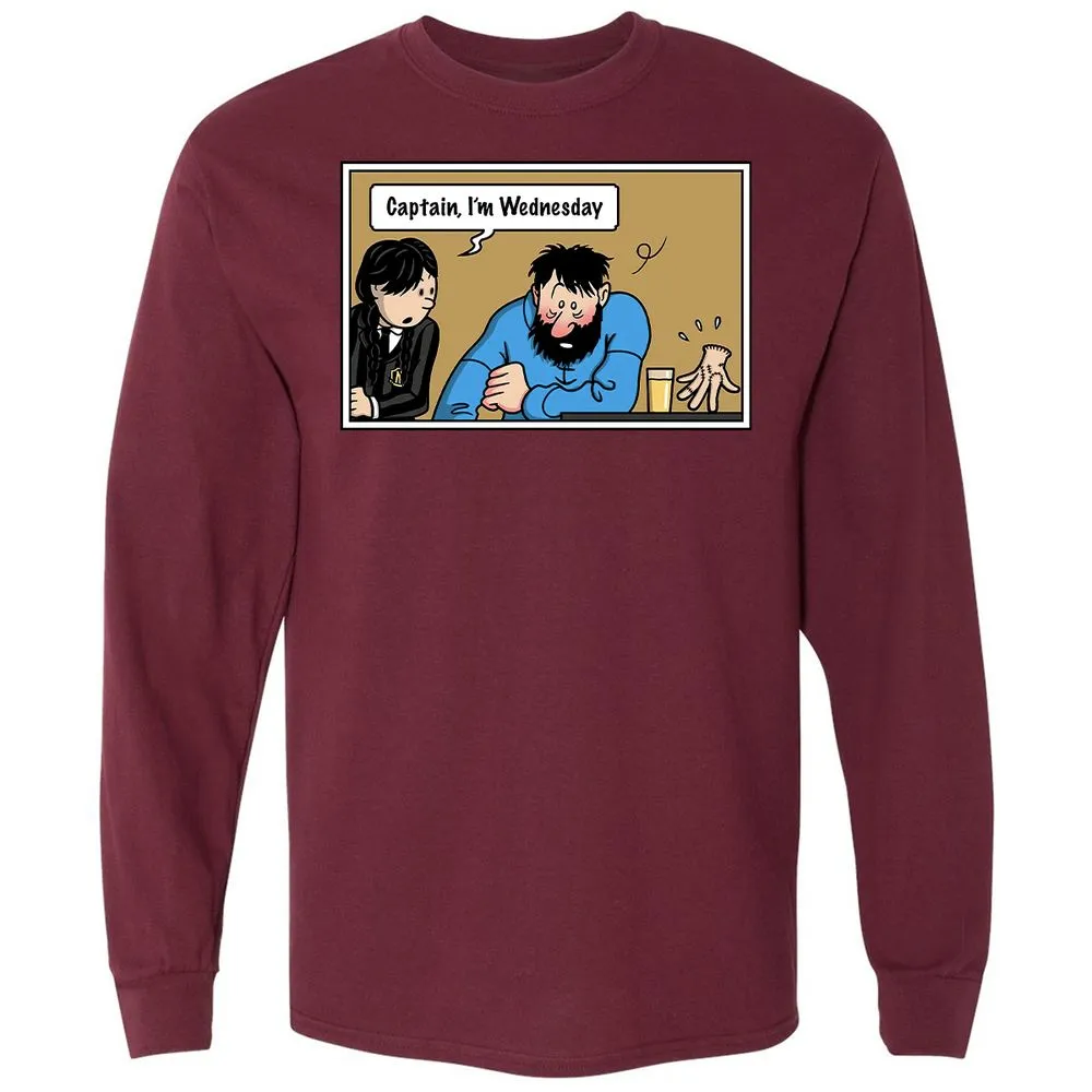 Long Sleeve T-Shirt - 5LSK1N4X - Maroon - 11