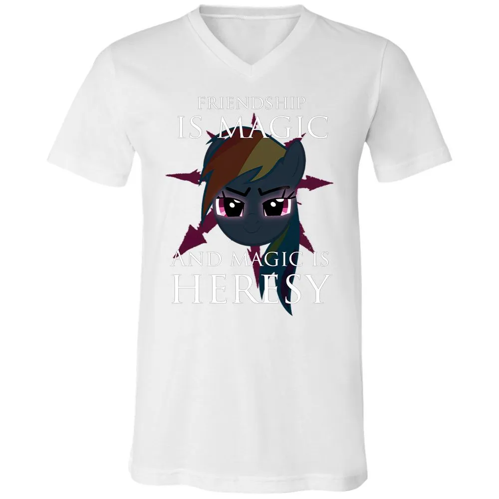 Unisex V-Neck T-Shirt - SSN4KZWX - White - 5
