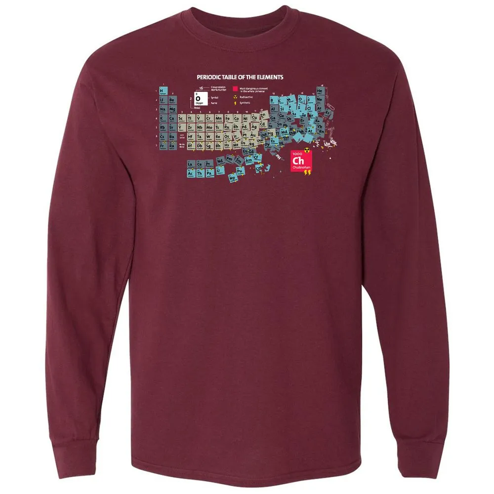 Long Sleeve T-Shirt - ZL5WEL1L - Maroon - 11