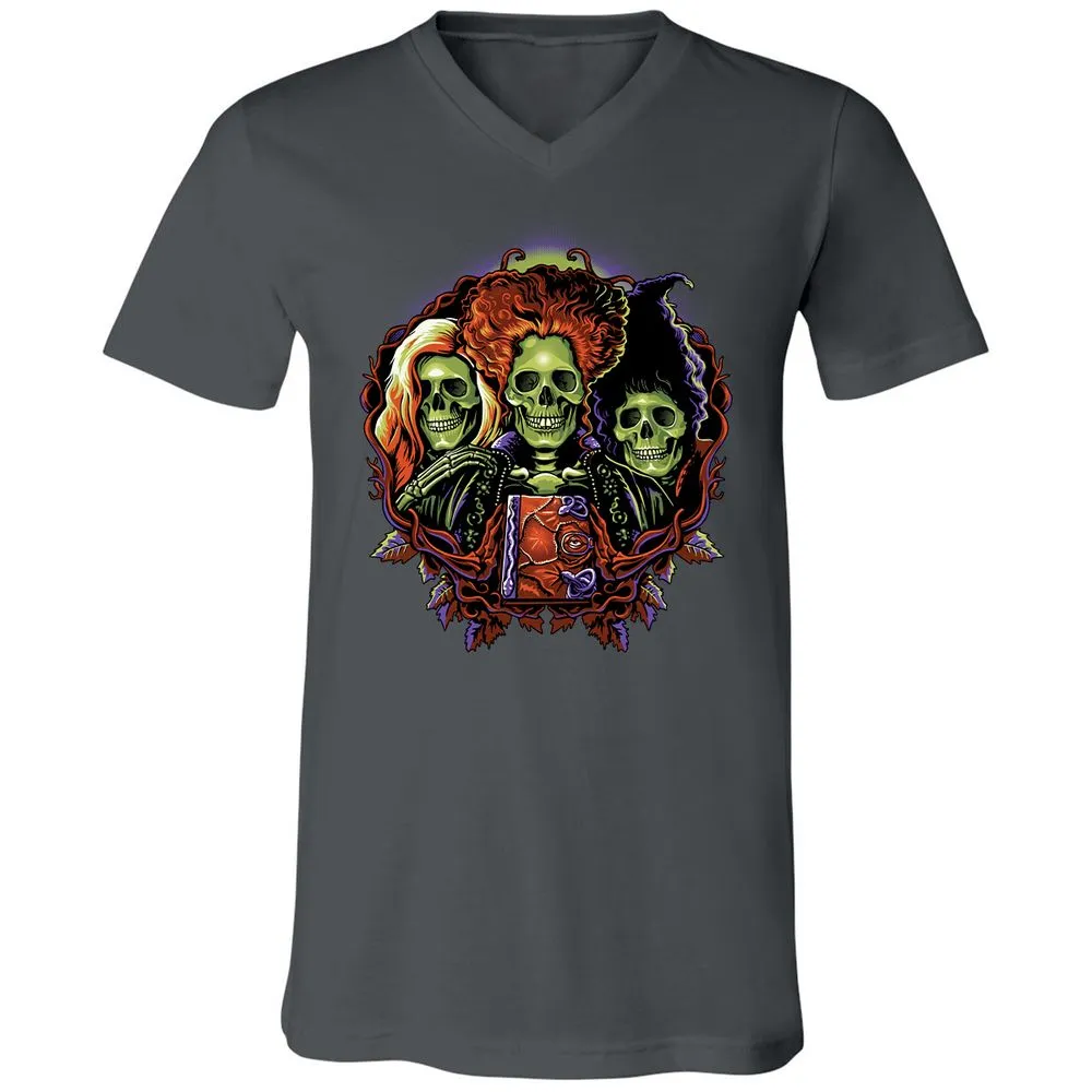 Unisex V-Neck T-Shirt - Y1WQCEKD - Asphalt - 12