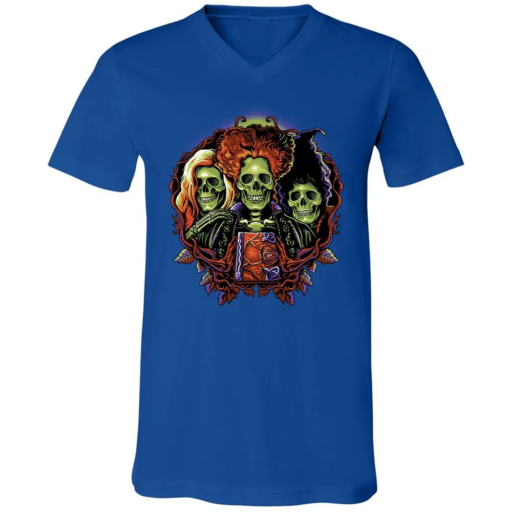 Unisex V-Neck T-Shirt - Y1WQCEKD - True Royal - 4