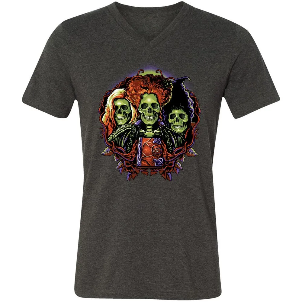 Unisex V-Neck T-Shirt - Y1WQCEKD - Dark Grey Heather - 8