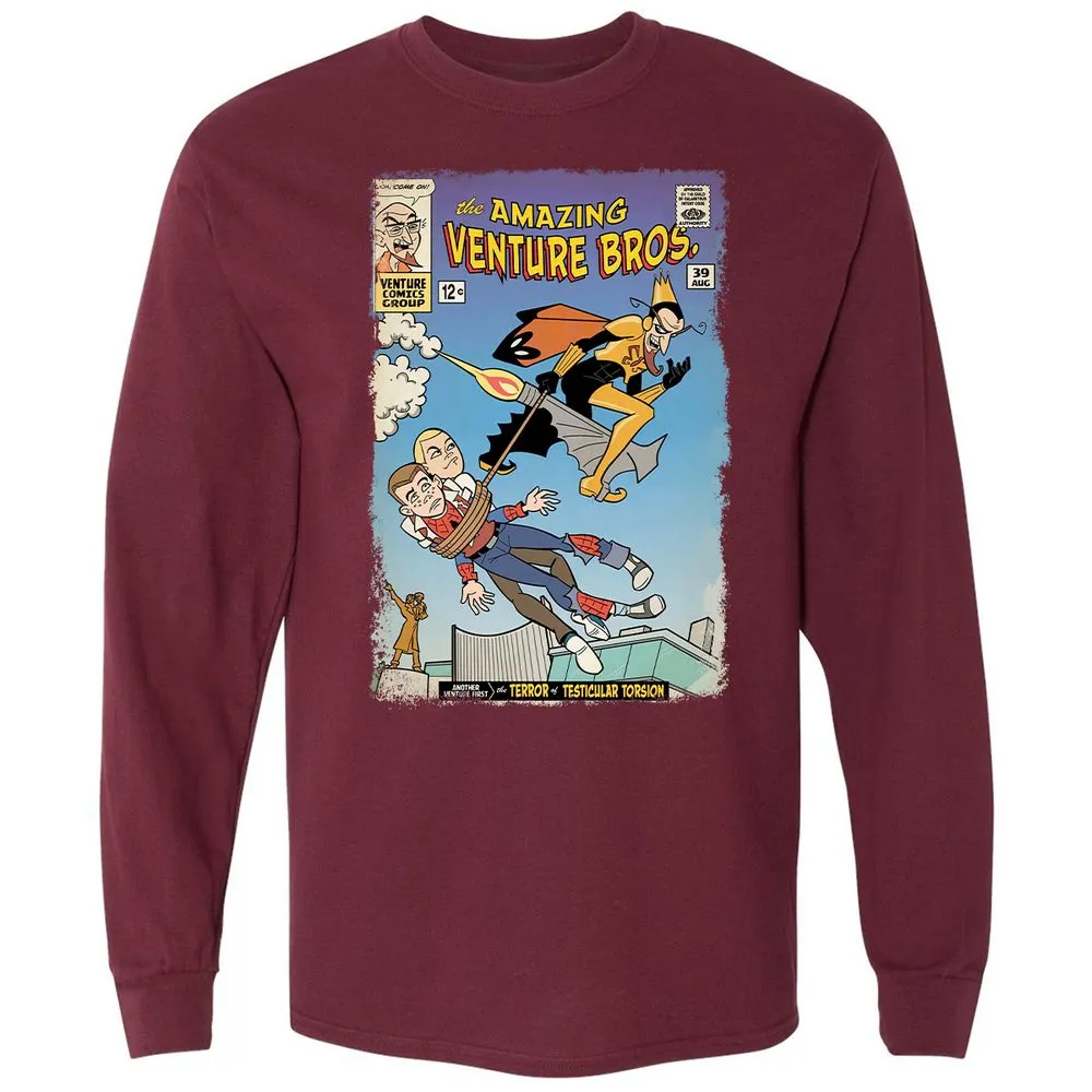 Long Sleeve T-Shirt - W92DUDUP - Maroon - 11