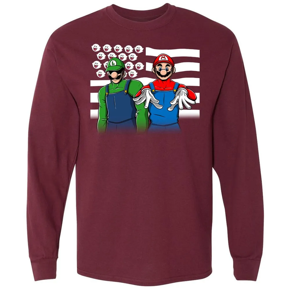 Long Sleeve T-Shirt - 14LA7Y7G - Maroon - 11