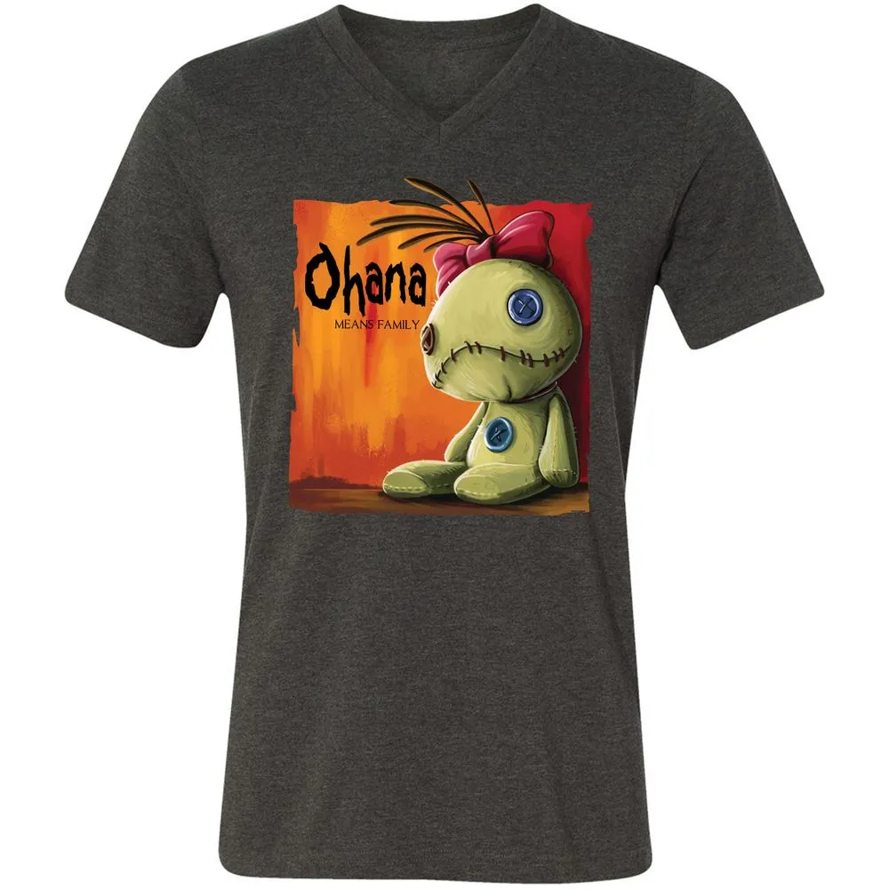 Unisex V-Neck T-Shirt - 82HH52YE - Dark Grey Heather - 8