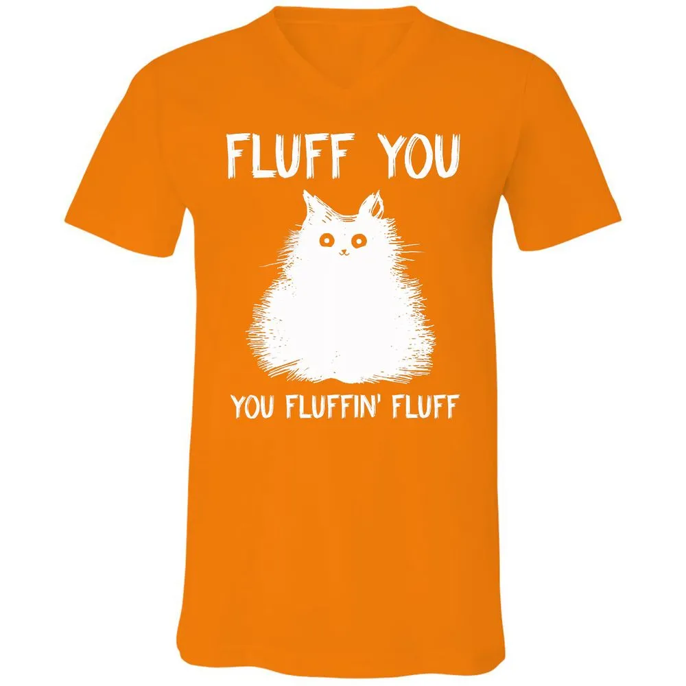 Unisex V-Neck T-Shirt - N3B1SQDU - Orange - 11