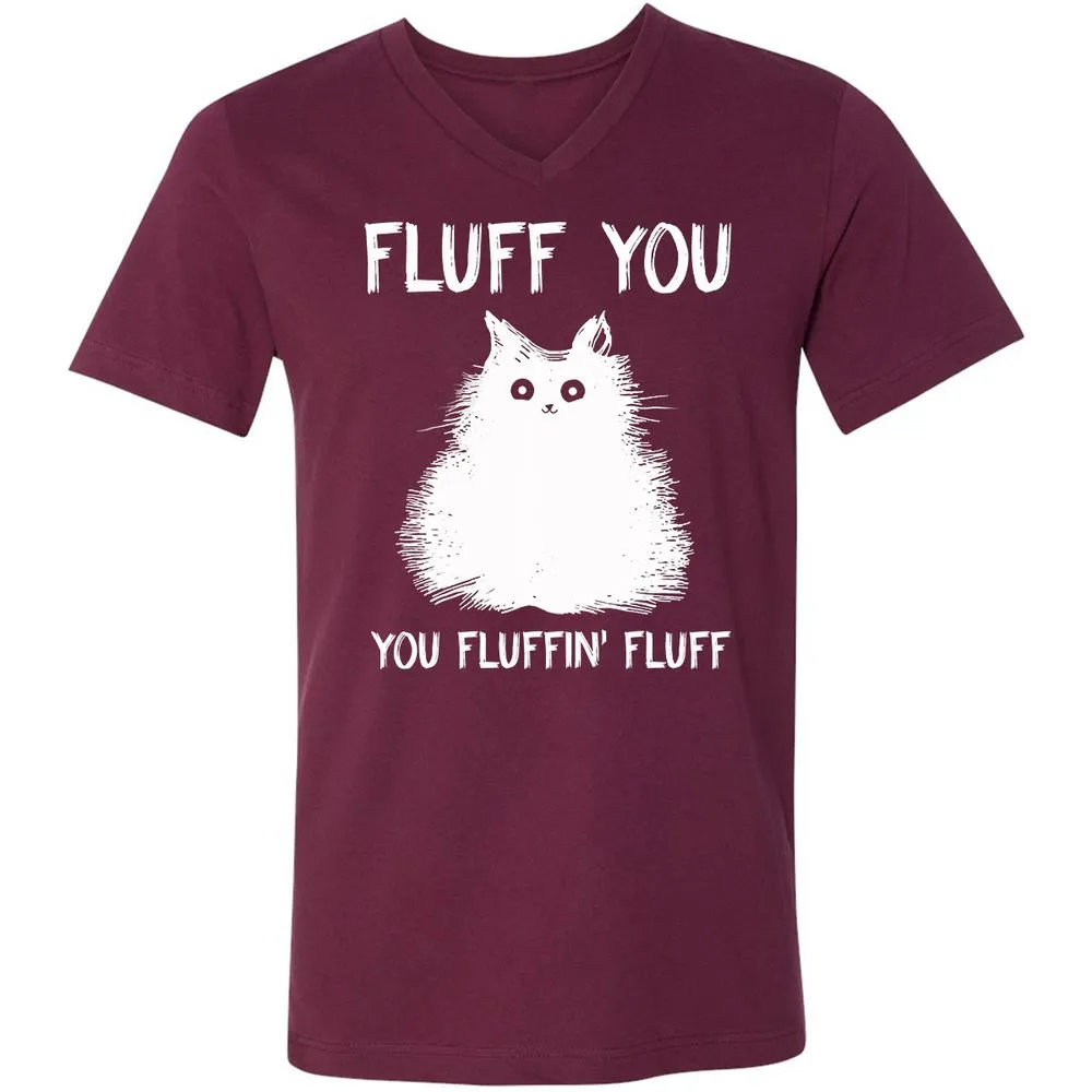 Unisex V-Neck T-Shirt - N3B1SQDU - Maroon - 6
