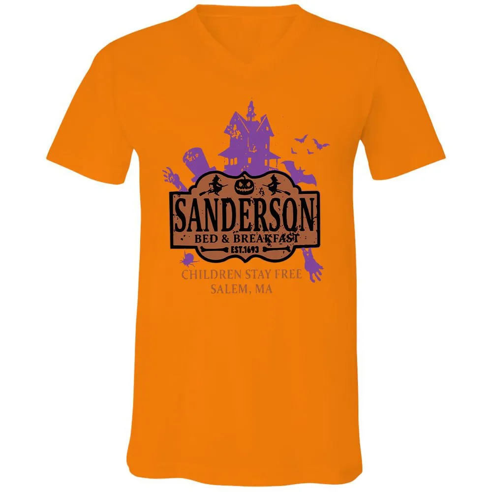 Unisex V-Neck T-Shirt - WADVTALP - Orange - 11