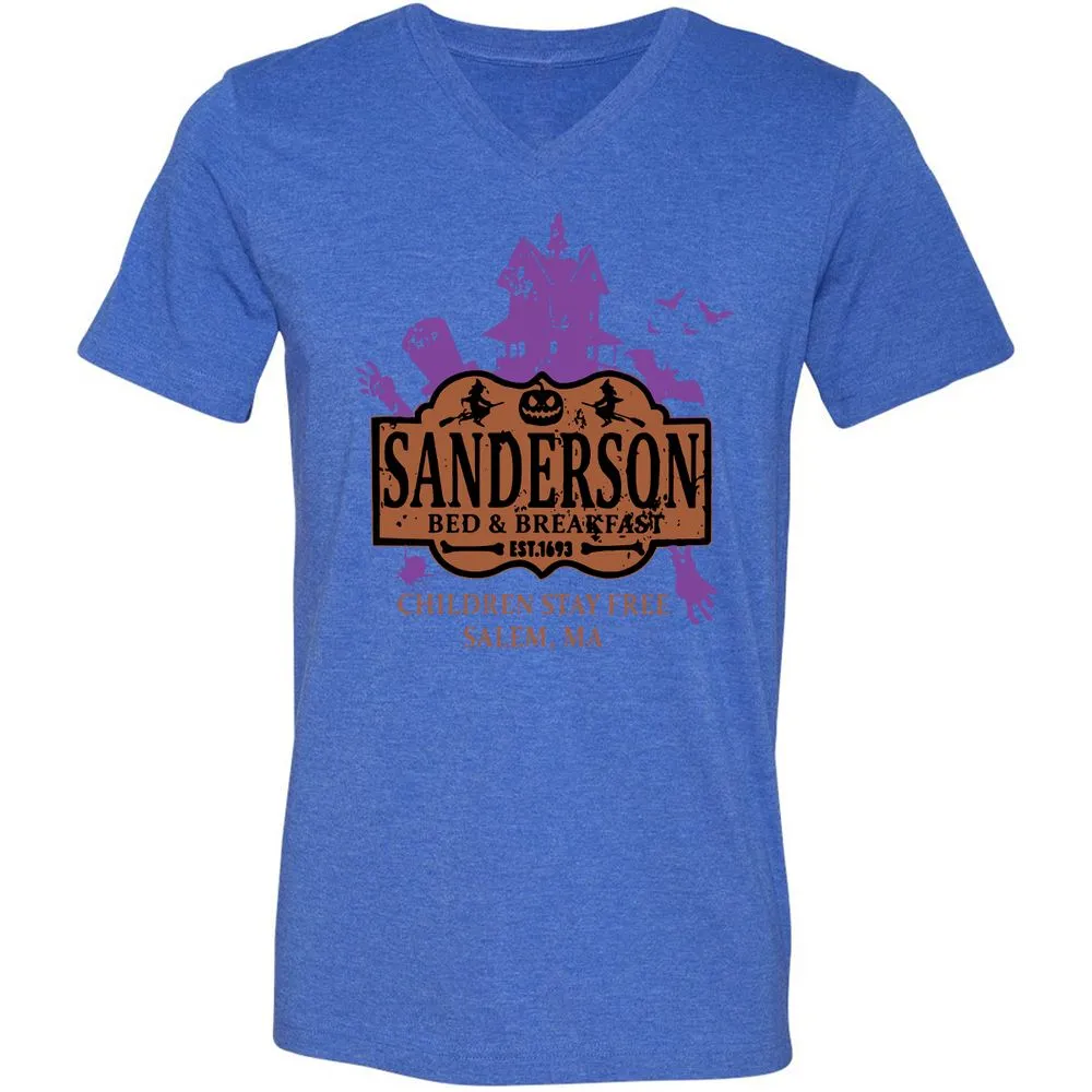 Unisex V-Neck T-Shirt - WADVTALP - Heather True Royal - 14