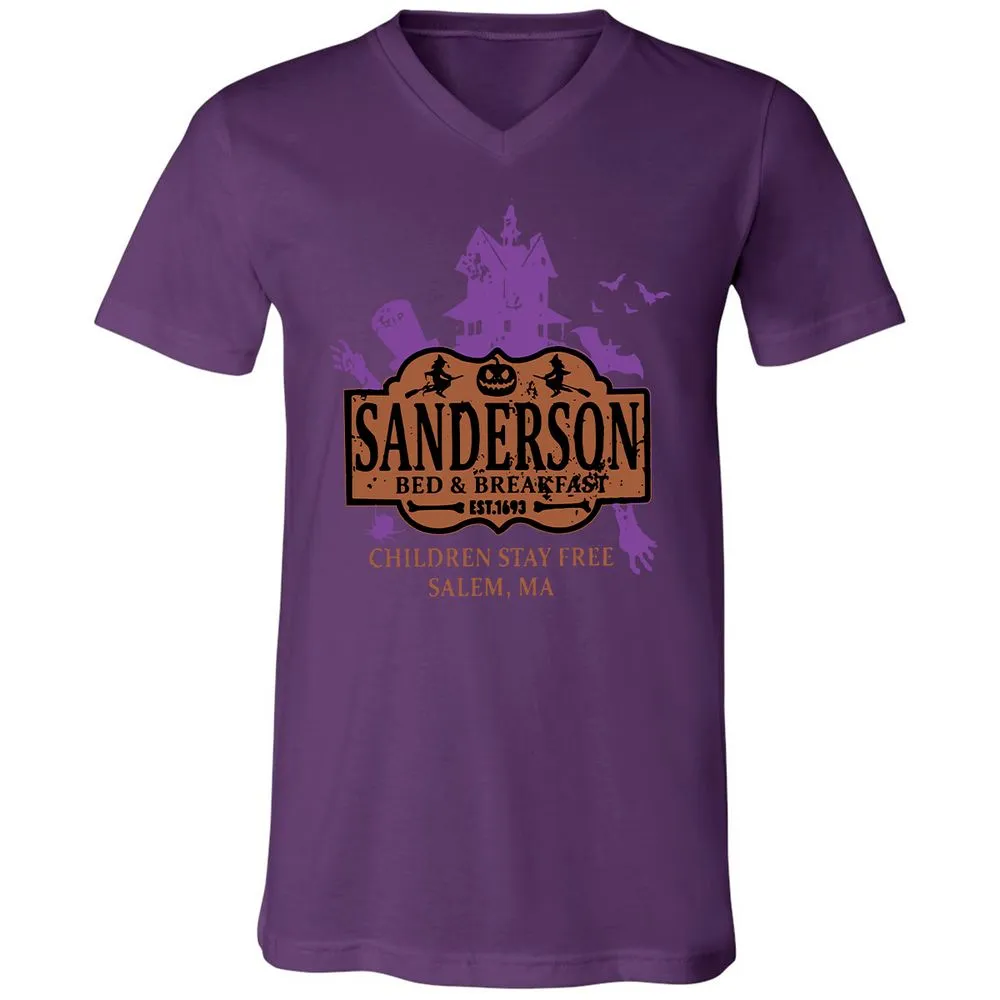 Unisex V-Neck T-Shirt - WADVTALP - Team Purple - 9