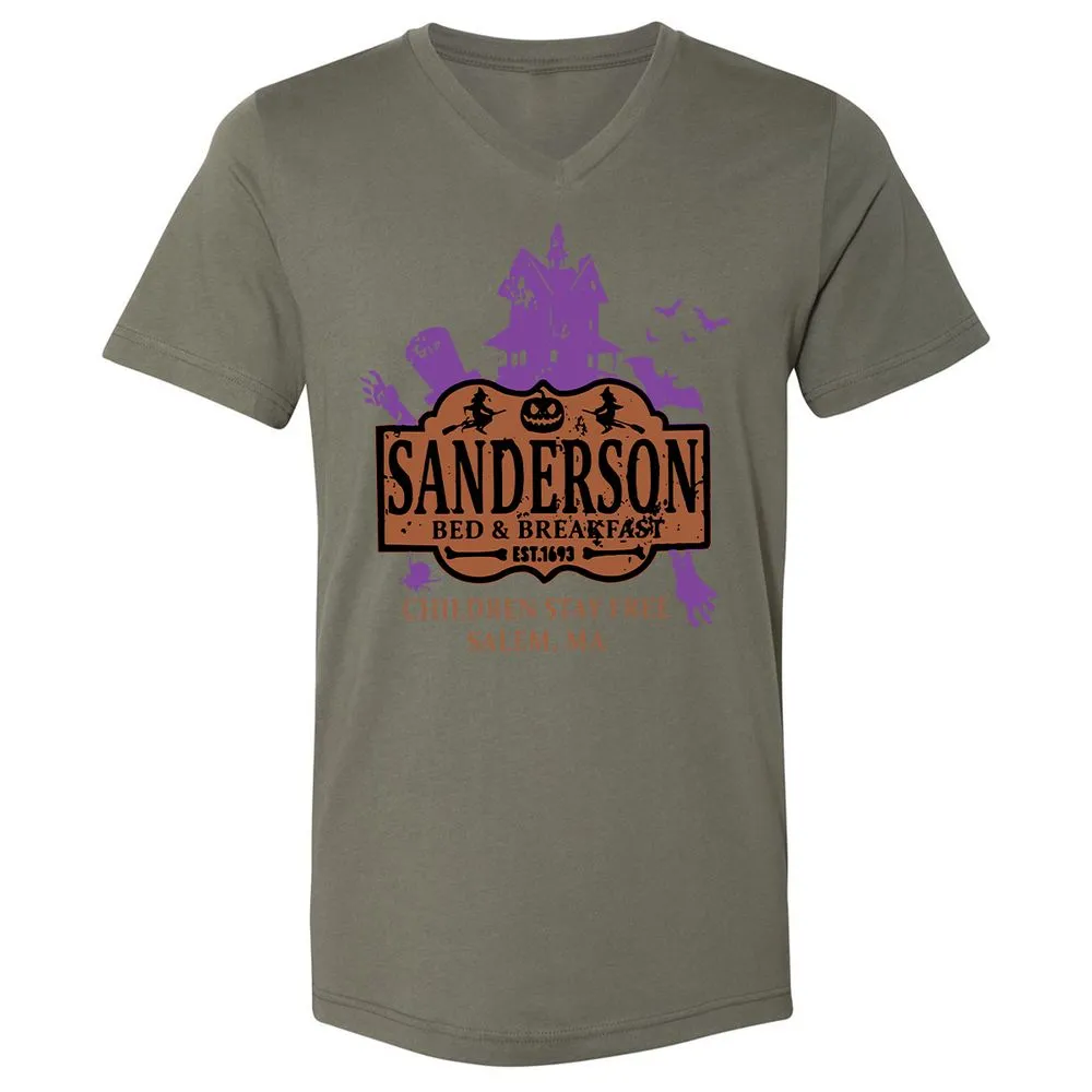 Unisex V-Neck T-Shirt - WADVTALP - Military Green - 10