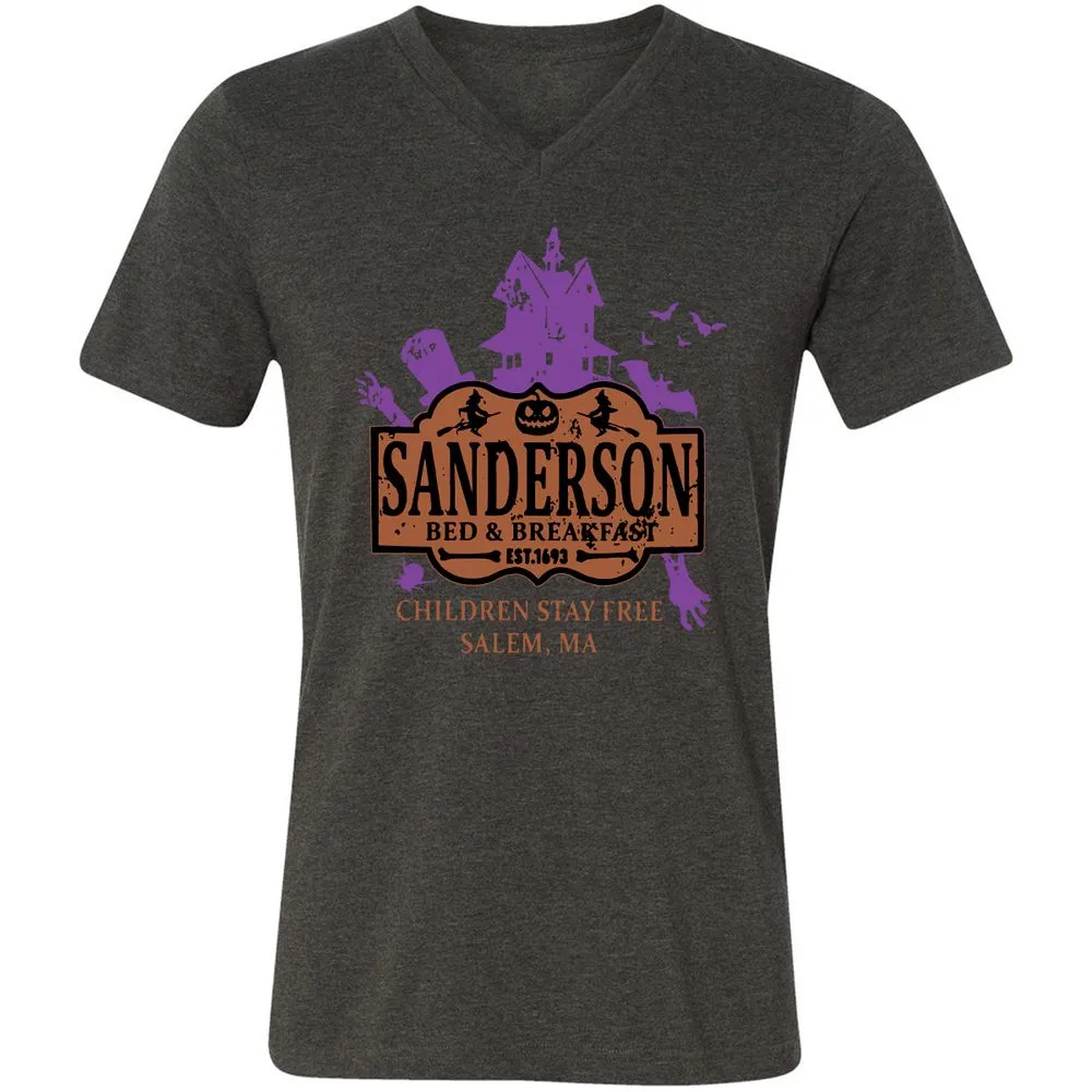 Unisex V-Neck T-Shirt - WADVTALP - Dark Grey Heather - 8