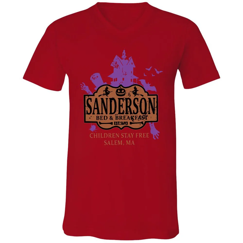 Unisex V-Neck T-Shirt - WADVTALP - Red - 3