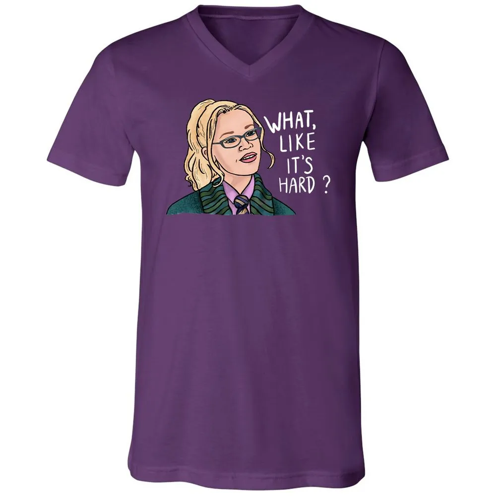 Unisex V-Neck T-Shirt - V9N9A191 - Team Purple - 9