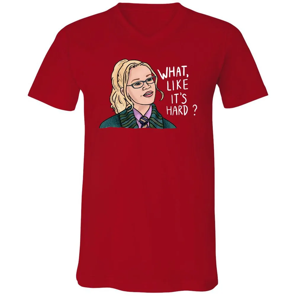 Unisex V-Neck T-Shirt - V9N9A191 - Red - 3