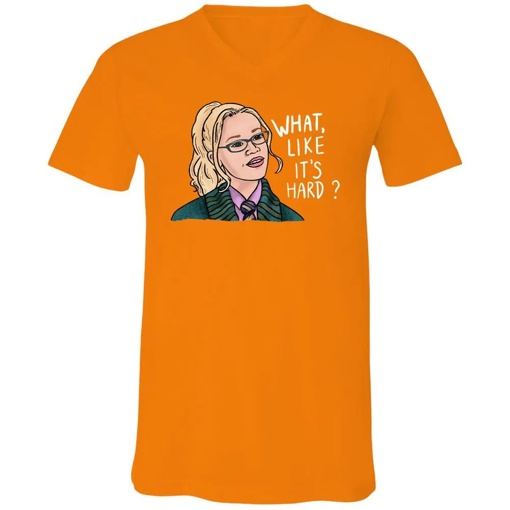 Unisex V-Neck T-Shirt - V9N9A191 - Orange - 11
