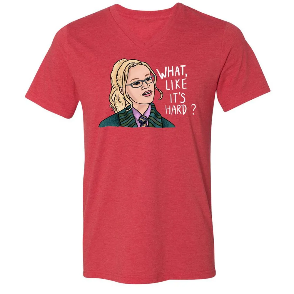 Unisex V-Neck T-Shirt - V9N9A191 - Heather Red - 16