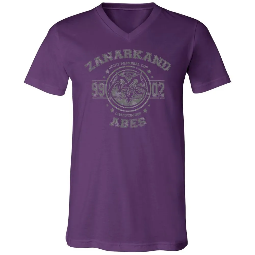 Unisex V-Neck T-Shirt - KBQXRZTL - Team Purple - 9