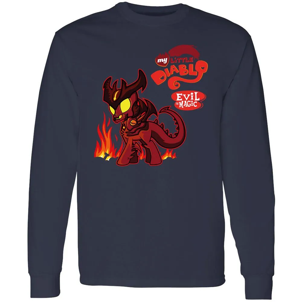 Long Sleeve T-Shirt - HHEWM7HT - Navy - 2