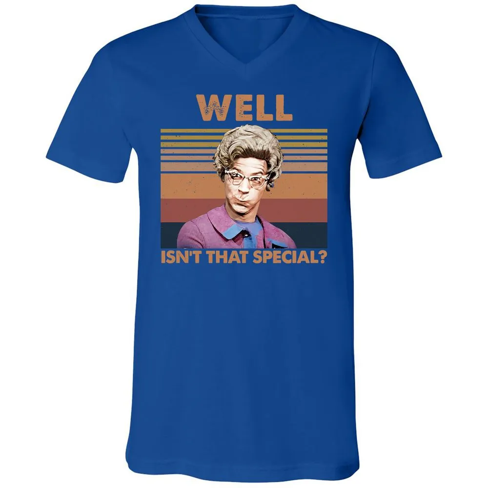 Unisex V-Neck T-Shirt - V7VGEPTP - True Royal - 4
