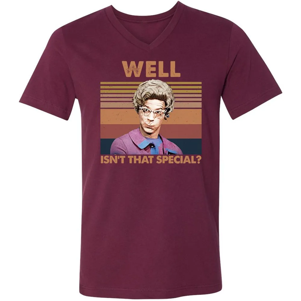 Unisex V-Neck T-Shirt - V7VGEPTP - Maroon - 6
